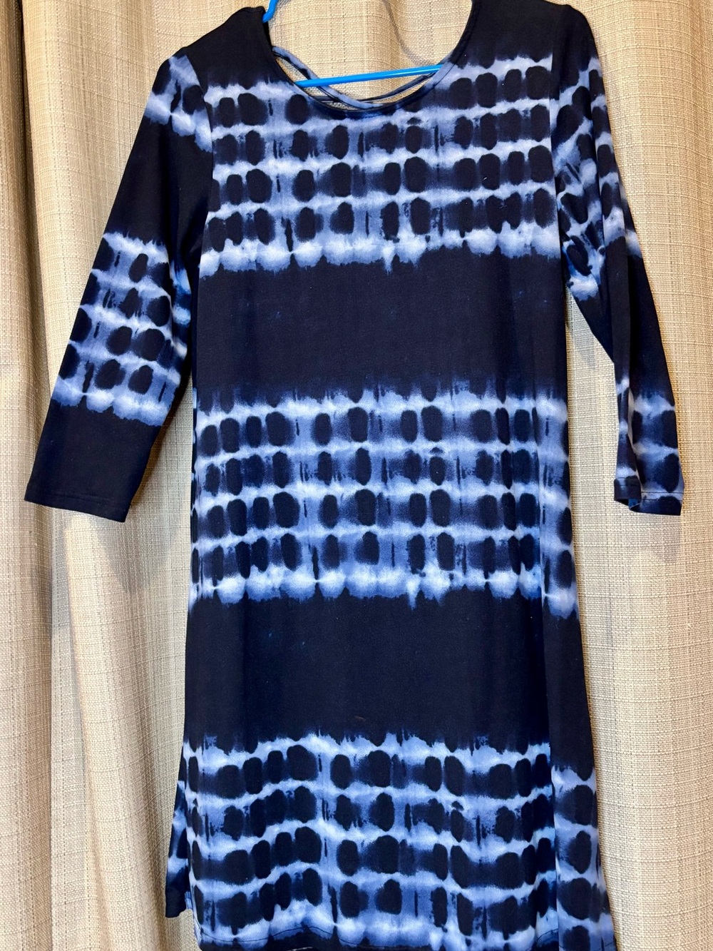 5th & Love Black and White Tie-Dye Midi Dress